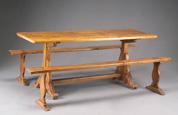 Appraisal: A Spanish Colonial molava wood refectory table Philippines early th