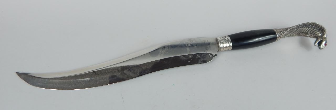 Appraisal: An unusual short sword and dagger with cast snake handle