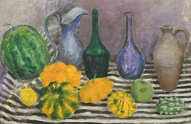 Appraisal: Margaret Olley Margaret Olley born Still Life with Squash oil