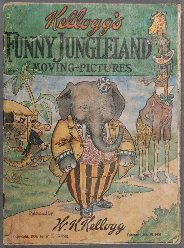 Appraisal: A KELLOGG S FUNNY JUNGLELAND MOVING PICTURES BOOK A KELLOGG