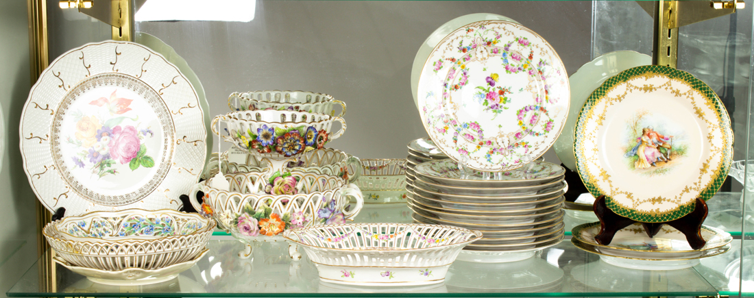 Appraisal: LOT OF COLLECTION OF DRESDEN PORCELAIN Lot of Collection of