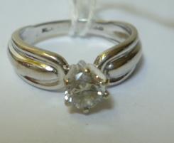 Appraisal: A SOLITAIRE DIAMOND RING the brilliant cut stone of approximately