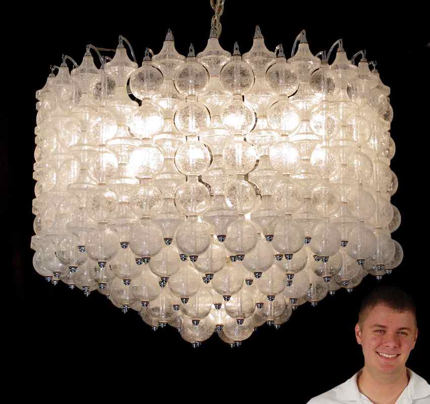 Appraisal: MURANO GLASS CHANDELIER Purchased in Italy mid to late th