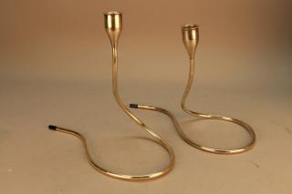 Appraisal: Modern Towle Sterling Silver Candle Sticks Modern Towle Sterling Silver