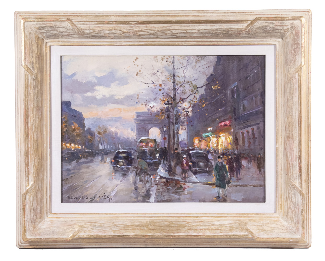 Appraisal: EDOUARD LEON CORTES FRANCE - Champs Elysees Paris oil on