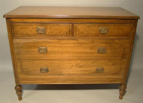 Appraisal: WILLIAM IV STYLE MAHOGANY FOUR DRAWER DRESSER h w d