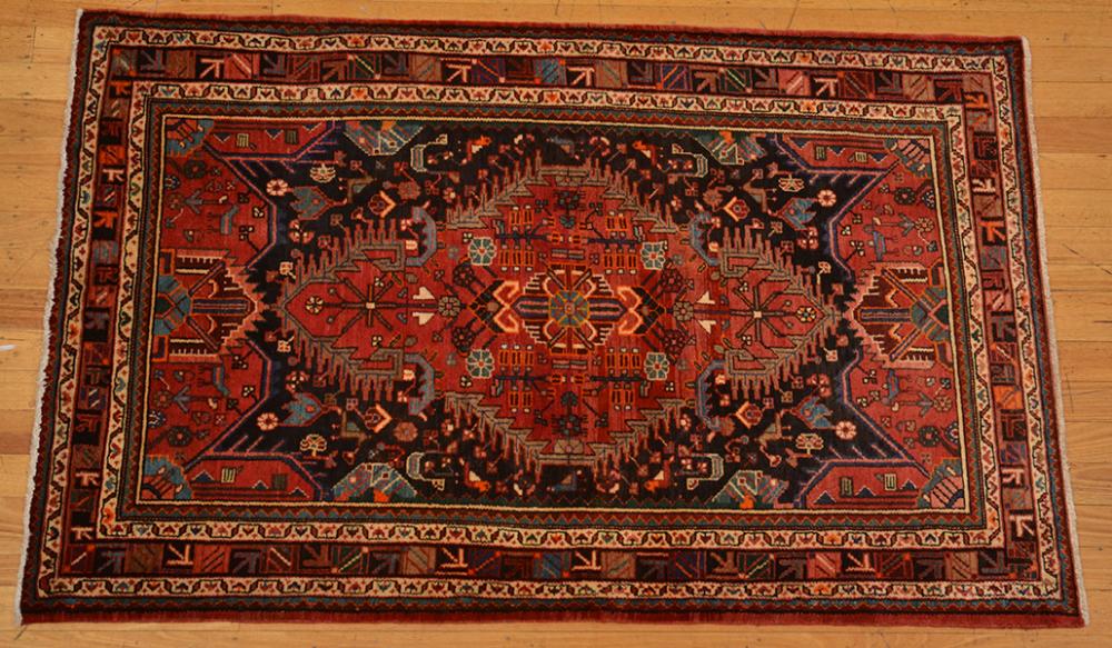 Appraisal: NAHAVAND Village weave from the Hamadan region of Iran Tribal