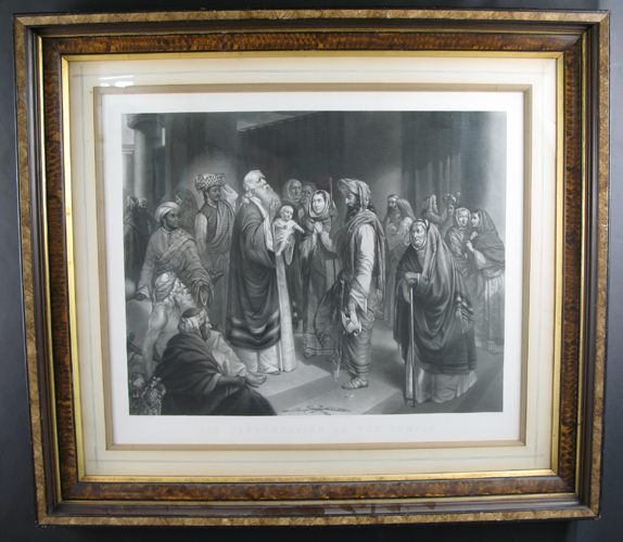 Appraisal: GEORGE ZOBEL British - Steel engraving titled The Presentation in