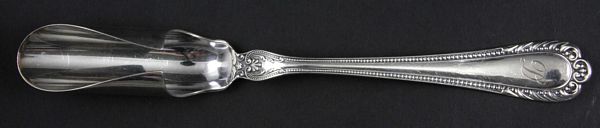 Appraisal: Gorham silverplate cheese scoop in the El Dorado pattern monogrammed