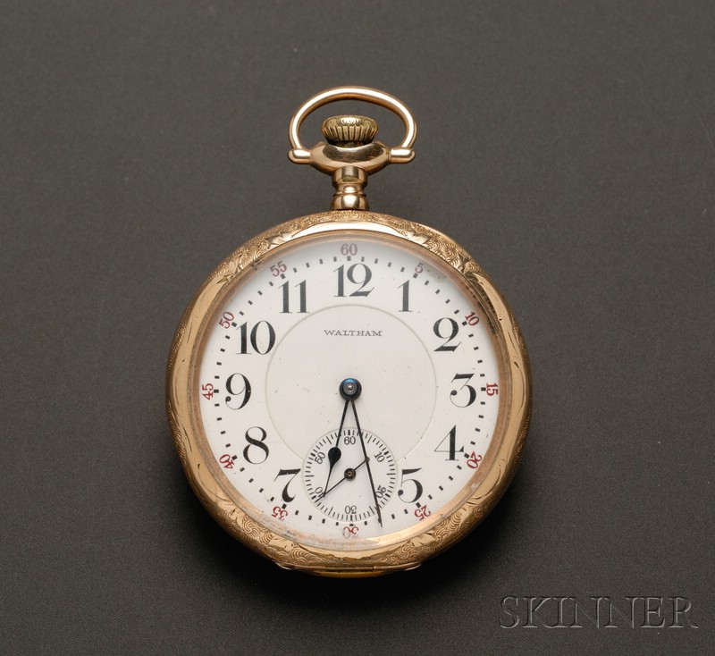 Appraisal: Waltham Size -jewel Pocket Watch Waltham Watch Company Waltham Massachusetts