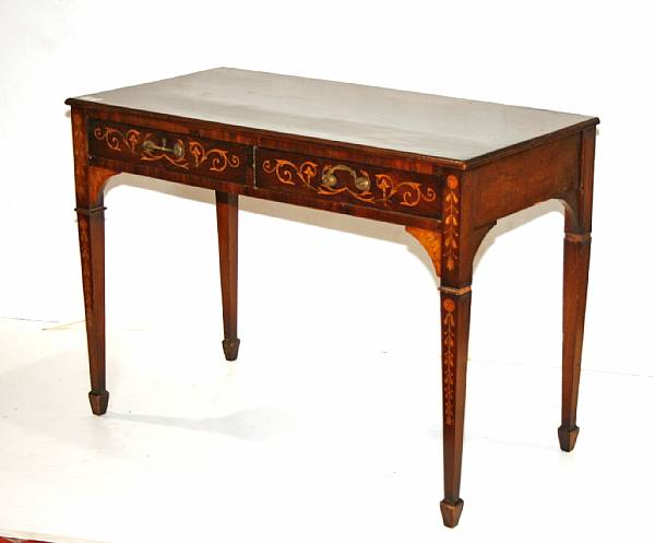 Appraisal: A George III style mahogany writing table late th early