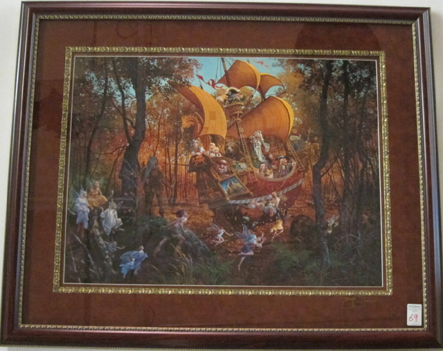 Appraisal: JAMES T CHRISTENSEN OFF-SET LITHOGRAPH California born Titled Flight of