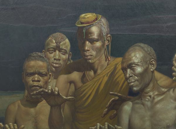 Appraisal: HUGH M POE AMERICAN - x African tribal group Oil