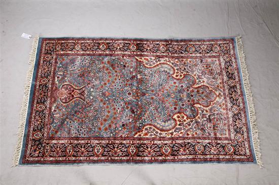 Appraisal: ORIENTAL RUG Tree of Life on a pale blue ground