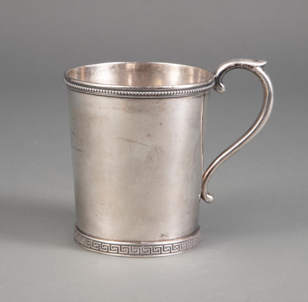 Appraisal: Mississippi Coin Silver Agricultural Premium Cup c engraved Premium of