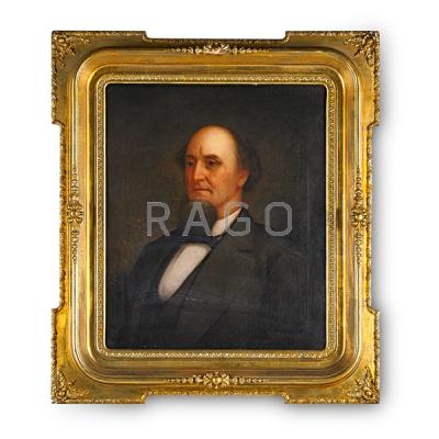 Appraisal: AMERICAN PORTRAIT PAIR Condition Report