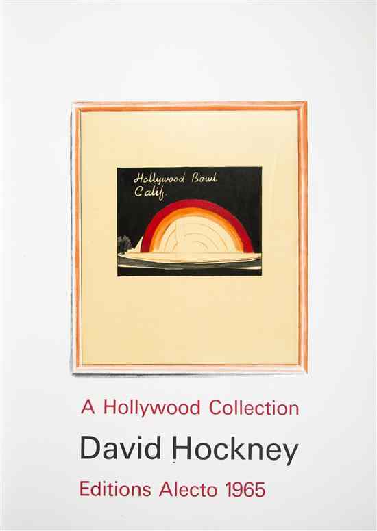 Appraisal: David Hockney British b Hollywood Bowl California offset lithograph x