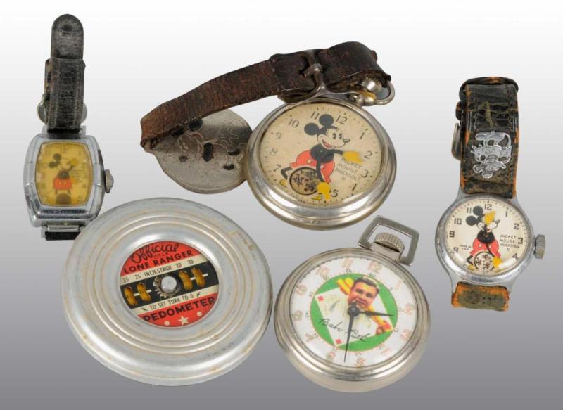 Appraisal: Lot of Character Watches Lone Ranger Piece Description Includes one