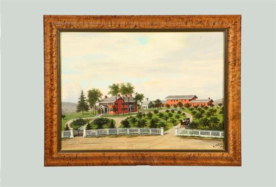 Appraisal: PORTRAIT OF AN OHIO FARM BY RUDOLF TSCHUDI OHIO -