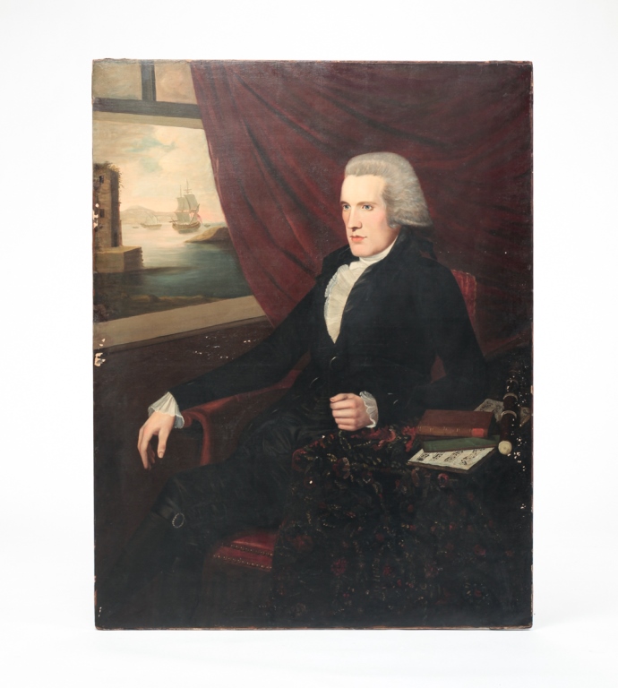 Appraisal: PORTRAIT OF A MUSICIAN IN THE MANNER OF RALPH EARL