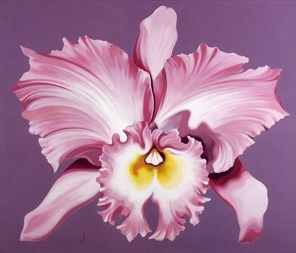 Appraisal: LOWELL NESBITT - ORCHID Oil on linen x in signed