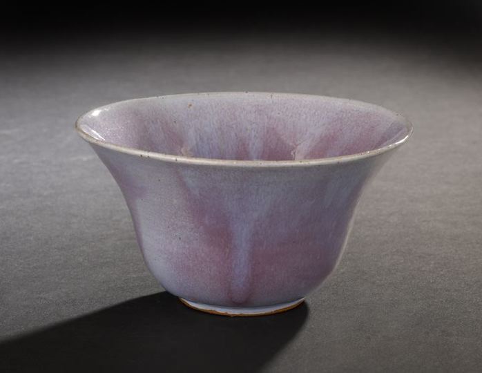 Appraisal: Good Shearwater Pottery Shaded Lavender-Glazed Bowl ca by Peter Anderson