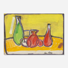 Appraisal: James Lechay Still Life gouache on paper h w in