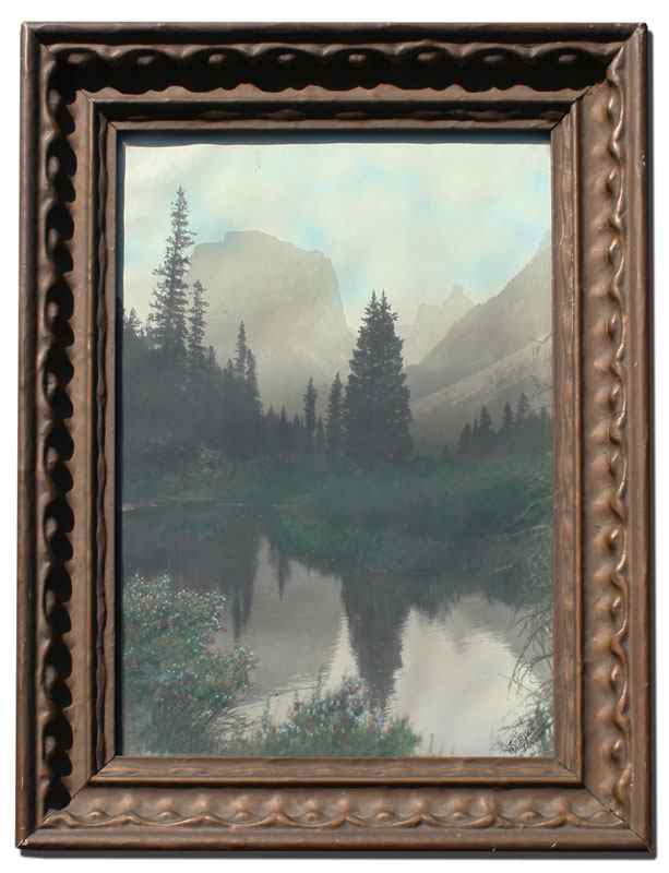 Appraisal: STIMSON Joseph American - Western Landscape with River and Mountains