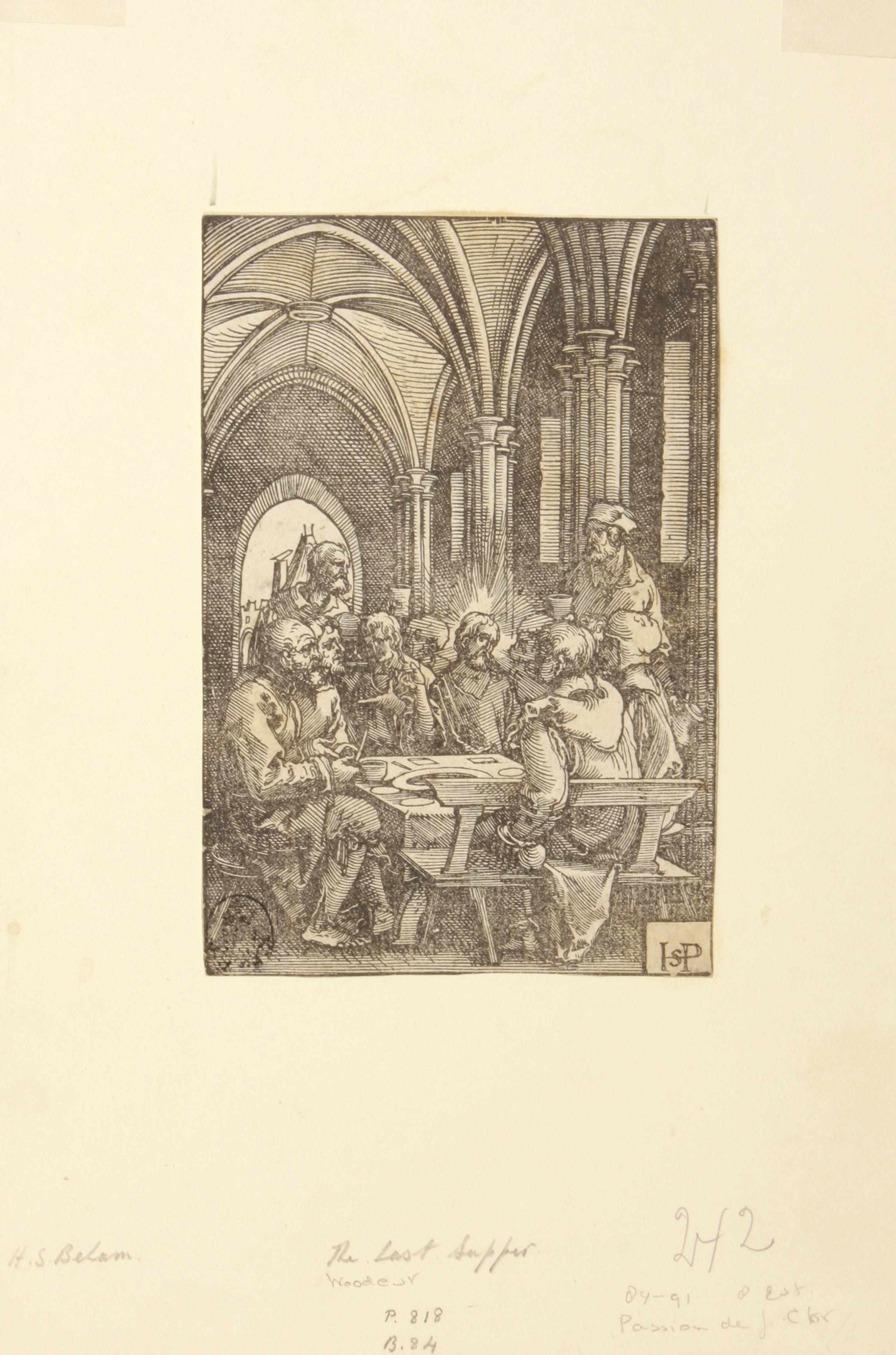 Appraisal: Hans Sebald Beham German - The Last Supper from Passion