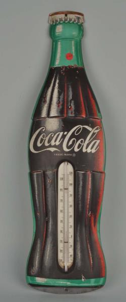 Appraisal: 's Coca-Cola Bottle Thermometer This Coca-Cola thermometer has minor overall