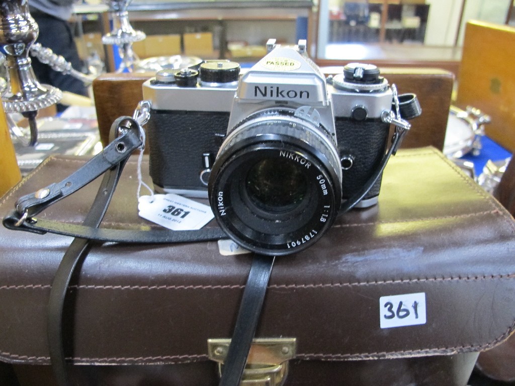 Appraisal: A Nikon camera in case