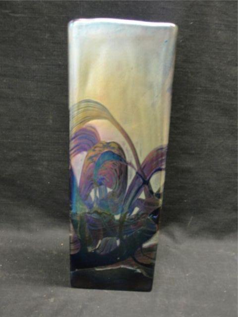 Appraisal: Signed Art Glass Vase From a Central Park West NYC