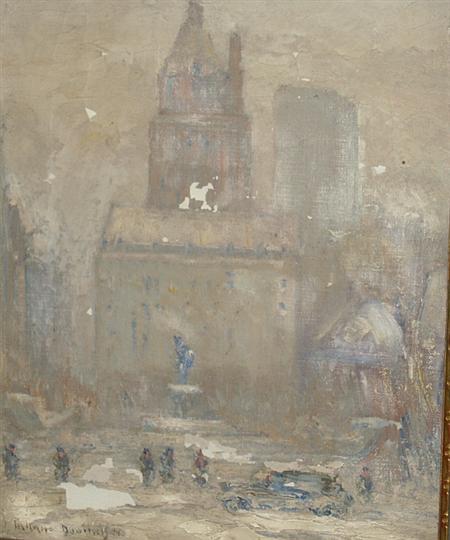 Appraisal: Johann Berthelsen American - Near the Plaza Estimate -