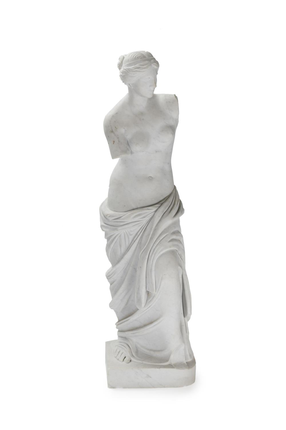 Appraisal: A marble sculpture of the Venus de Milo th Century