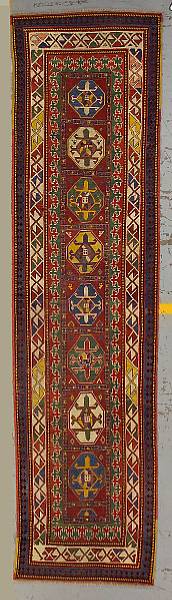 Appraisal: A Gendje runner Caucasus late th century size approximately ft