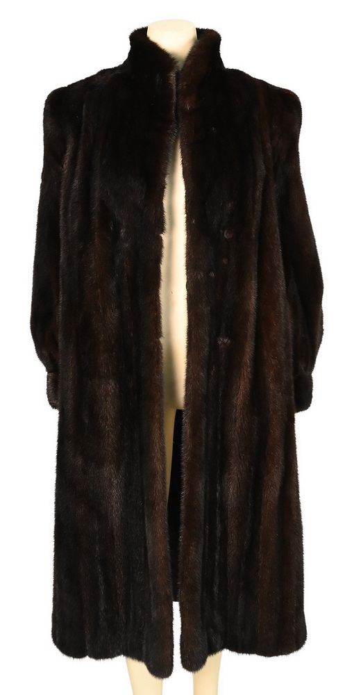 Appraisal: Brown Mink Full Length Coat B Smith and Sons NY