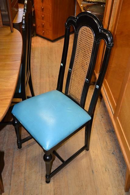 Appraisal: SIX FRENCH DINING CHAIRS WITH SPLIT CANE BACKs SIX FRENCH