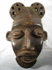 Appraisal: A carved Bamileke tribe Cameroon mask Approx cm high