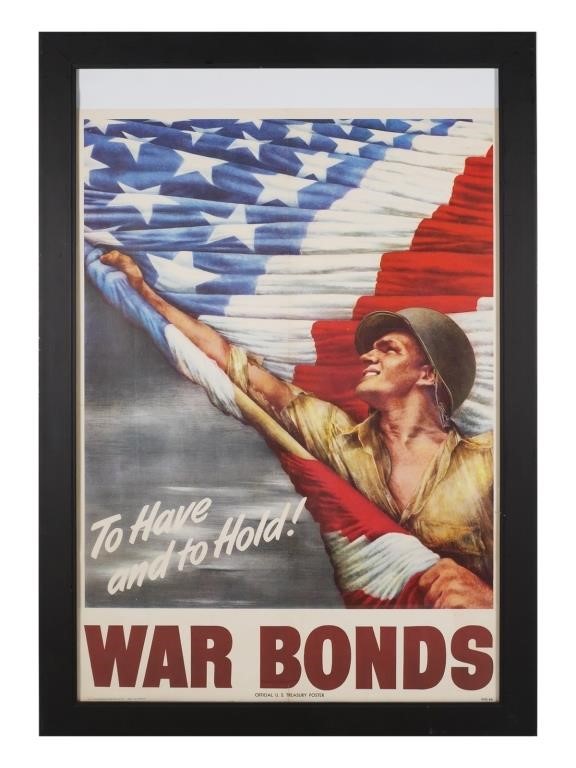 Appraisal: Large War Bonds poster by Vic Guinnell reads To Have