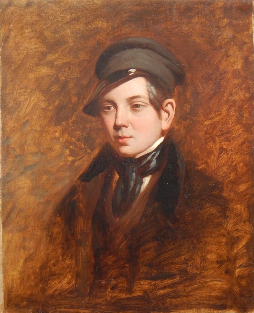 Appraisal: Richard Parkes Bonington - Portrait of French student oil on