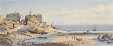 Appraisal: GEORGE JAMES KNOX - A JETTY IN WINTER Signed and