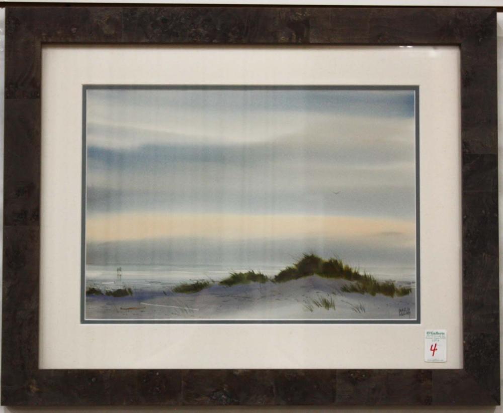 Appraisal: CHARLES MULVEY OREGON - WATERCOLOR ON PAPER Oregon beach scene