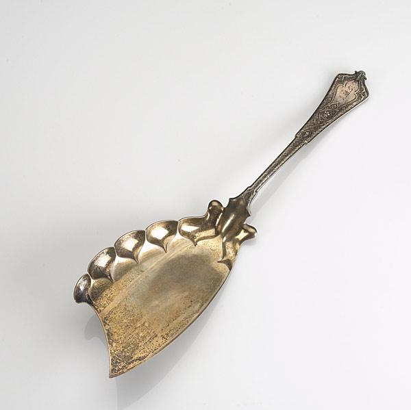 Appraisal: TIFFANY CO Silver cake server in the Persian pattern Monogrammed