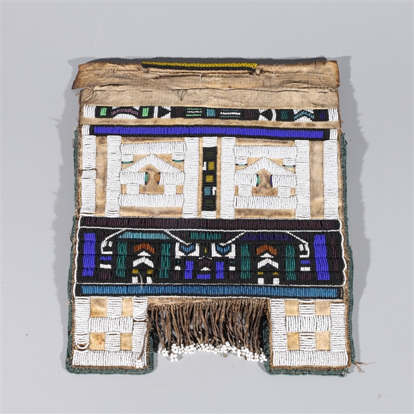 Appraisal: Antique Ndebele Tribe Cache-Sexe leather apron with intricate beaded designs