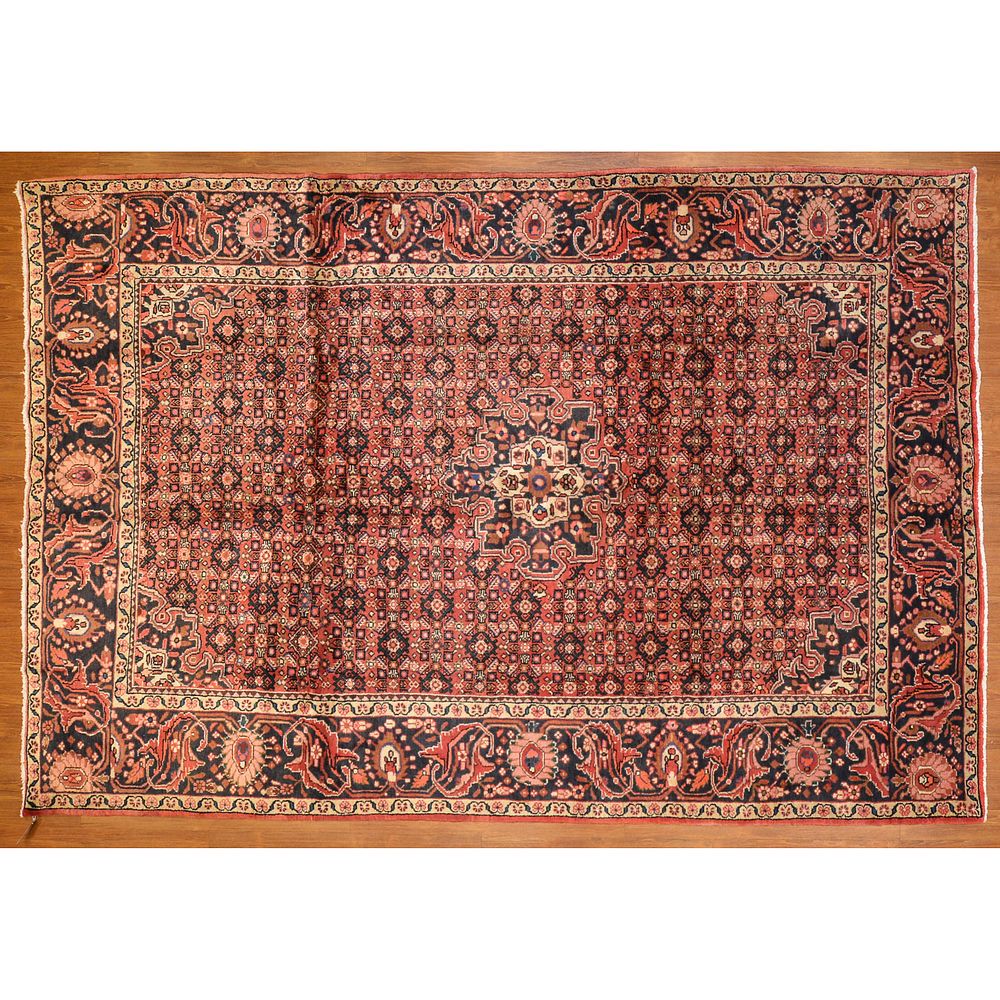 Appraisal: Semi-Antique Hamadan Rug Persia x Third quarter- th century hand-knotted