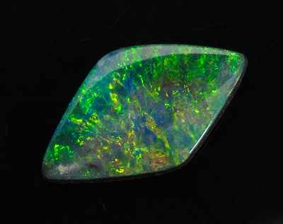 Appraisal: An Unmounted Carat Australian Opal UGL Certified Australian black opal