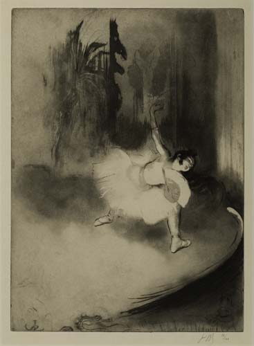 Appraisal: LOUIS LEGRAND Petite Ballerine Aquatint and etching on imitation Japan