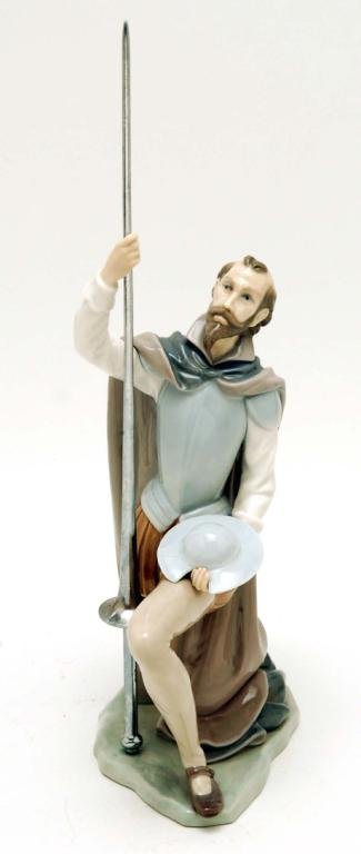 Appraisal: A Lladro figure of Don Quixote in shades of blue