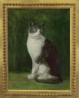 Appraisal: Sarah Eddy born Cat with Green Eyes Sarah Eddy Rhode