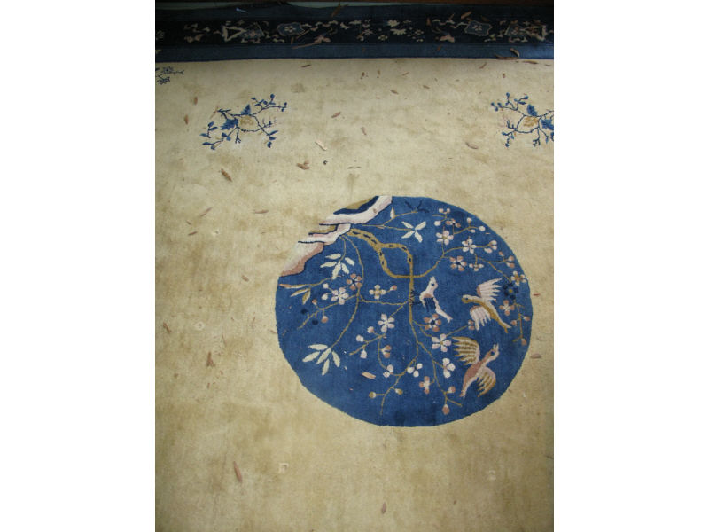 Appraisal: Chinese Room Size Rug ca hand tied with cotton base